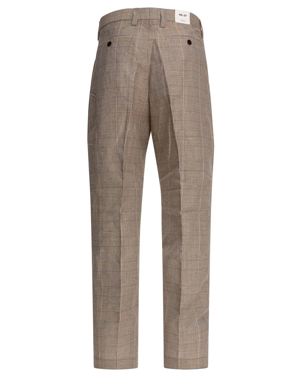 NN07 Gray Paw Trousers Brown for men