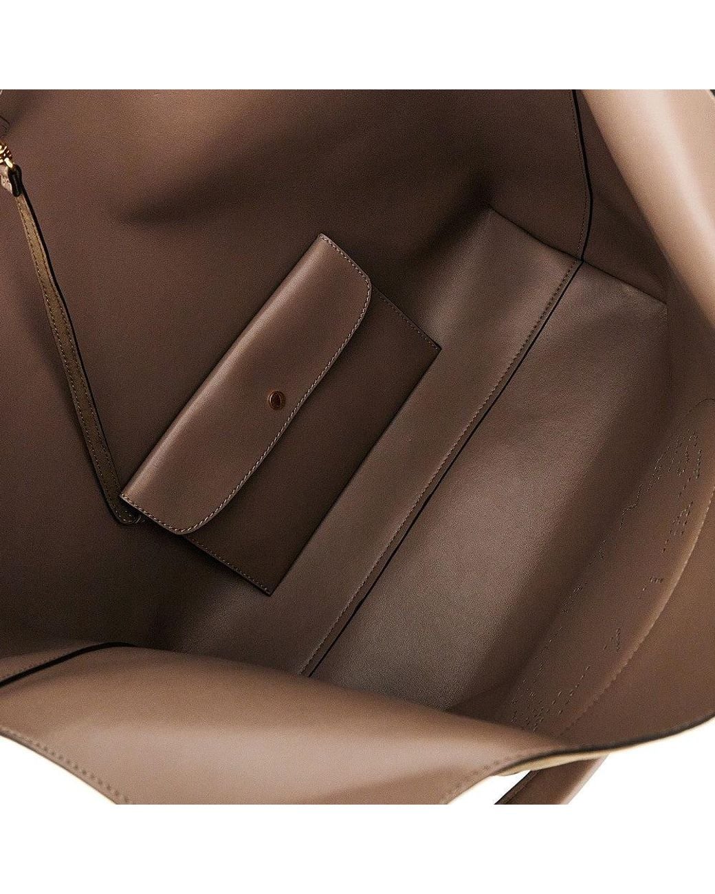 Stella McCartney Brown Vegan Leather Reversible Tote Bag