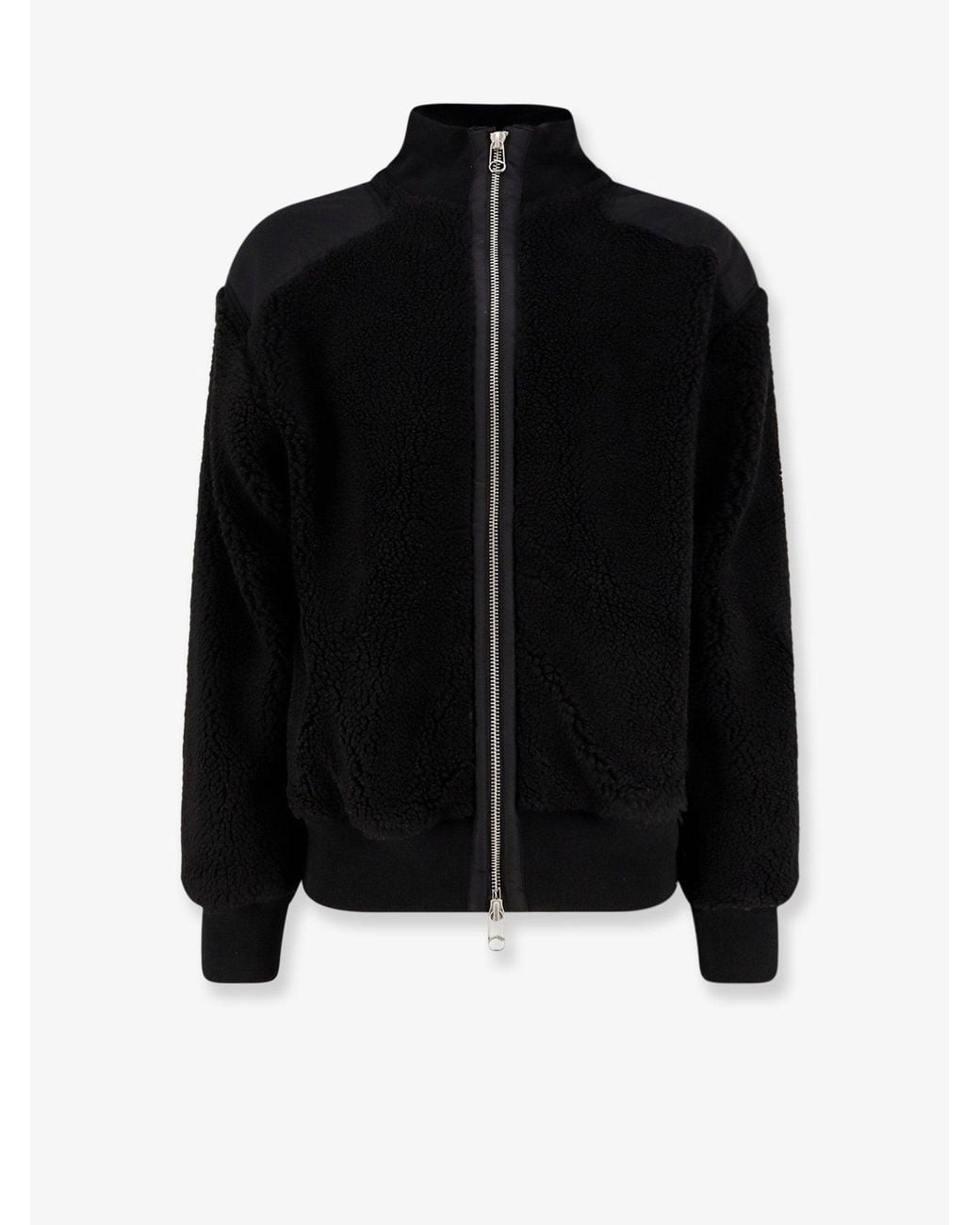 Oamc Peacemaker Black Fleece Synthetic Fur Bomber for men