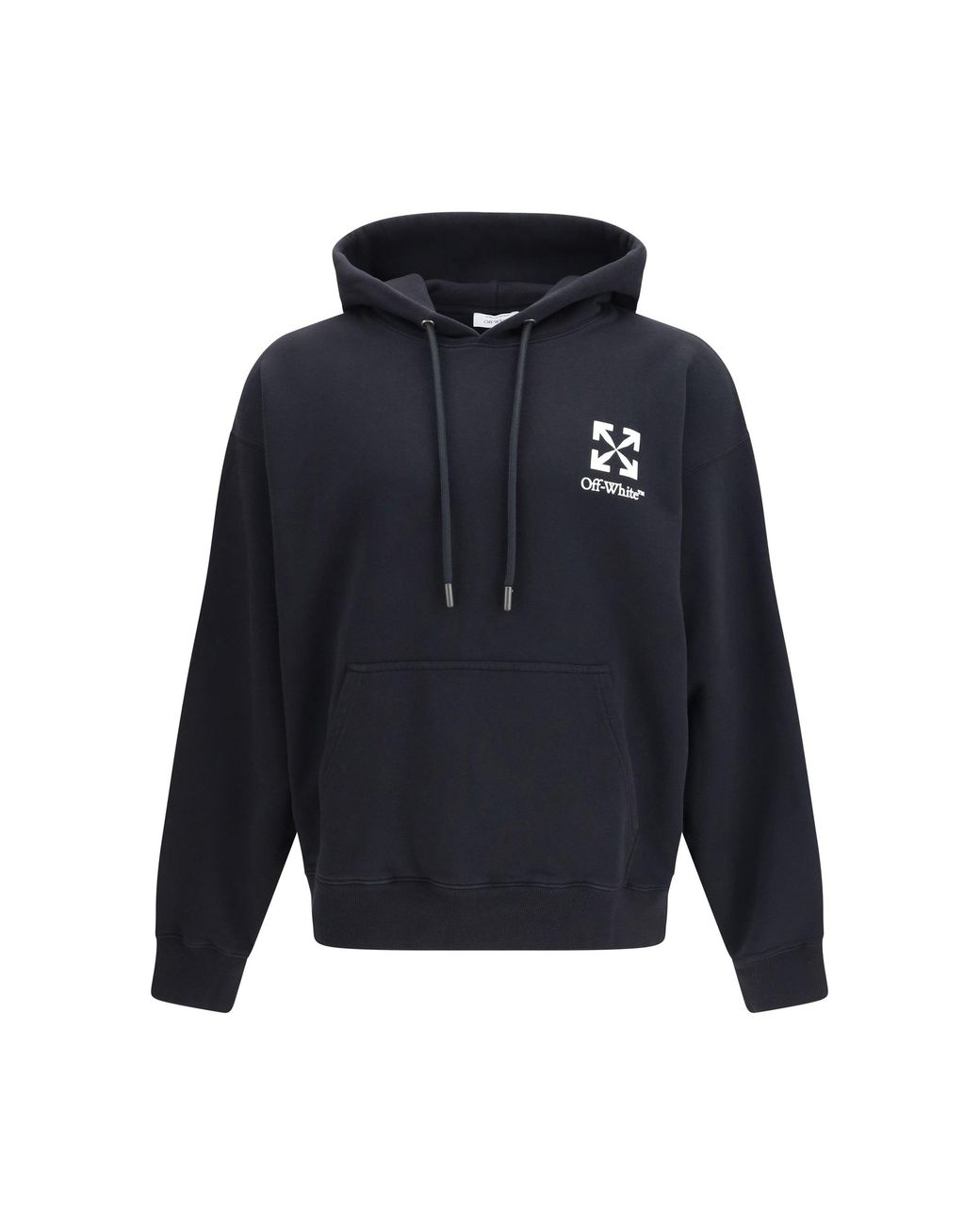 Off-White c/o Virgil Abloh Blue Hoodie Small Arrow Skate Cotton Sweatshirts for men