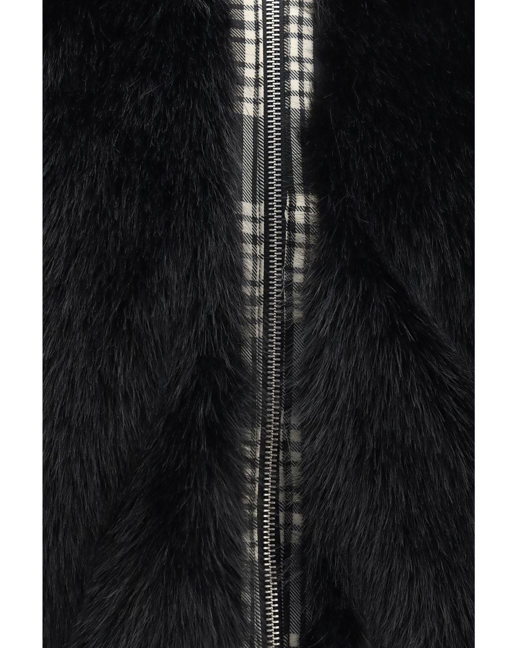 PDF CHANNEL Black Reversible Hooded Bomber Check for men