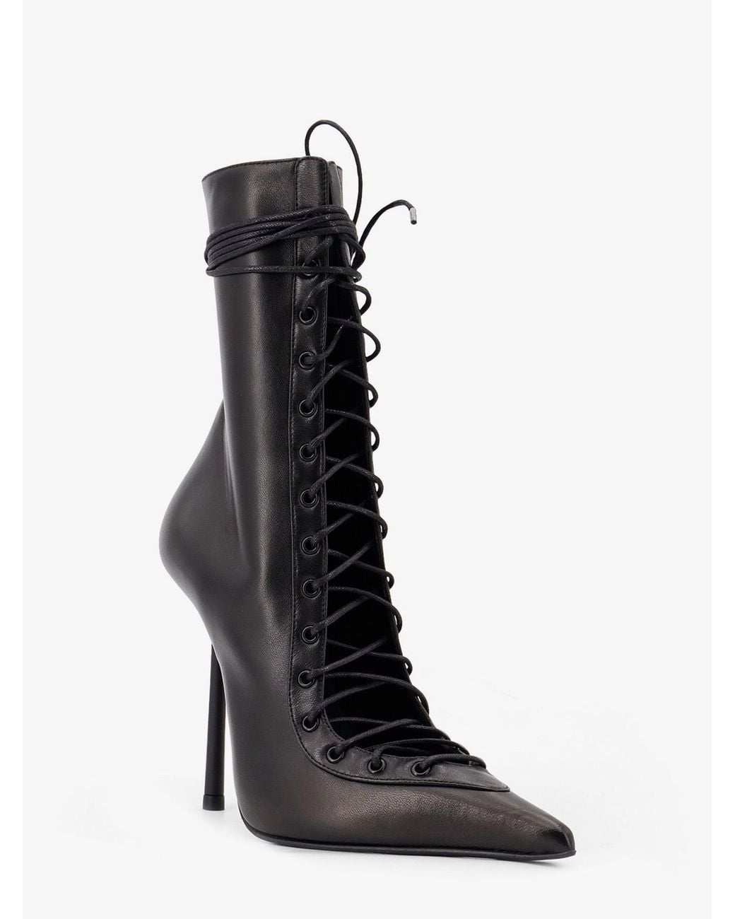Le Silla Black Colette 120 Leather Boots
