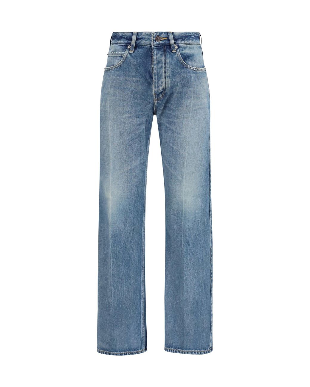 Balenciaga Blue Straight-Leg Denim Jeans
