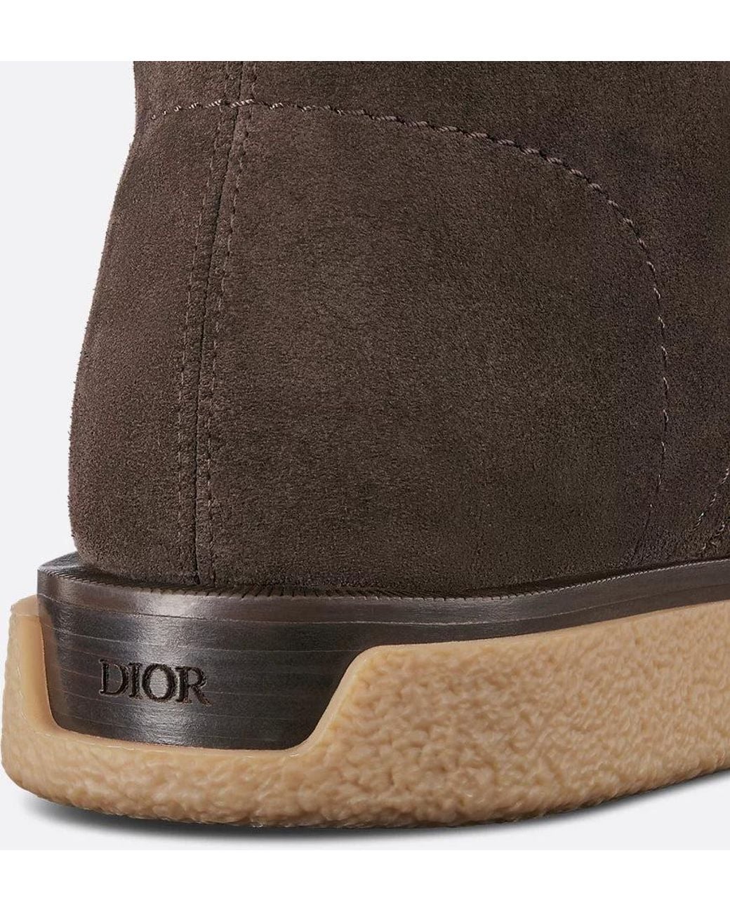 Dior Brown Chukka Sahara Lace-Up Shoes for men