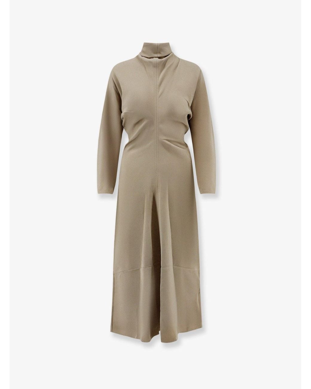 Totême Natural Viscose Dress With Scarf