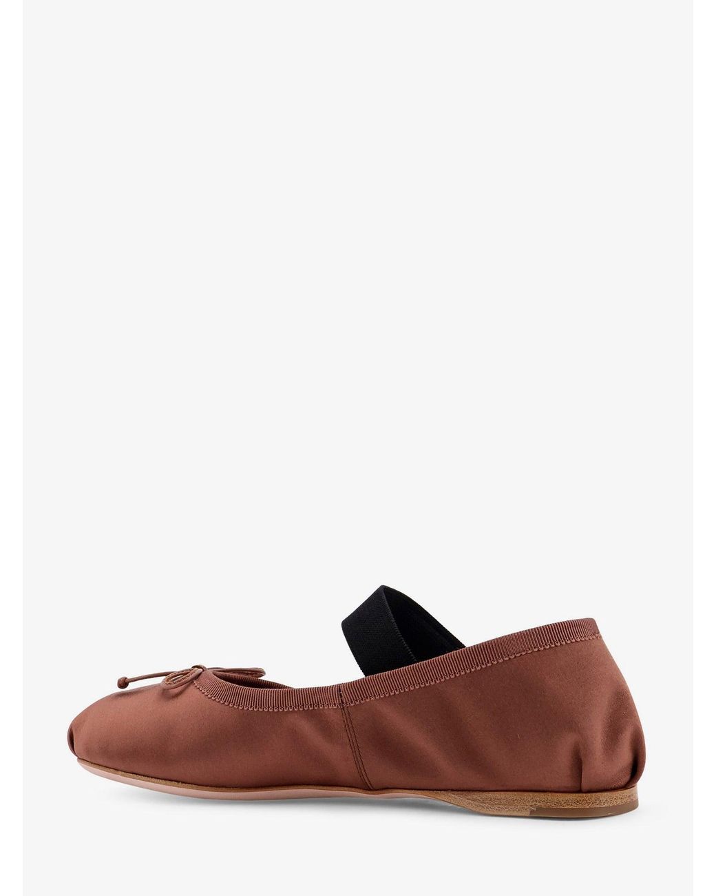 Miu Miu White Satin Ballerinas
