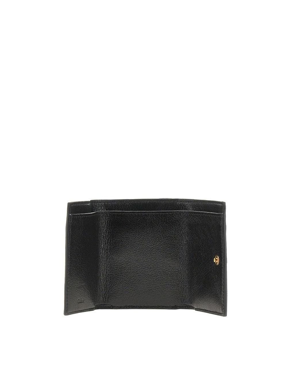 Chloé Black 'Mini Paddington' Tri-Fold Wallet
