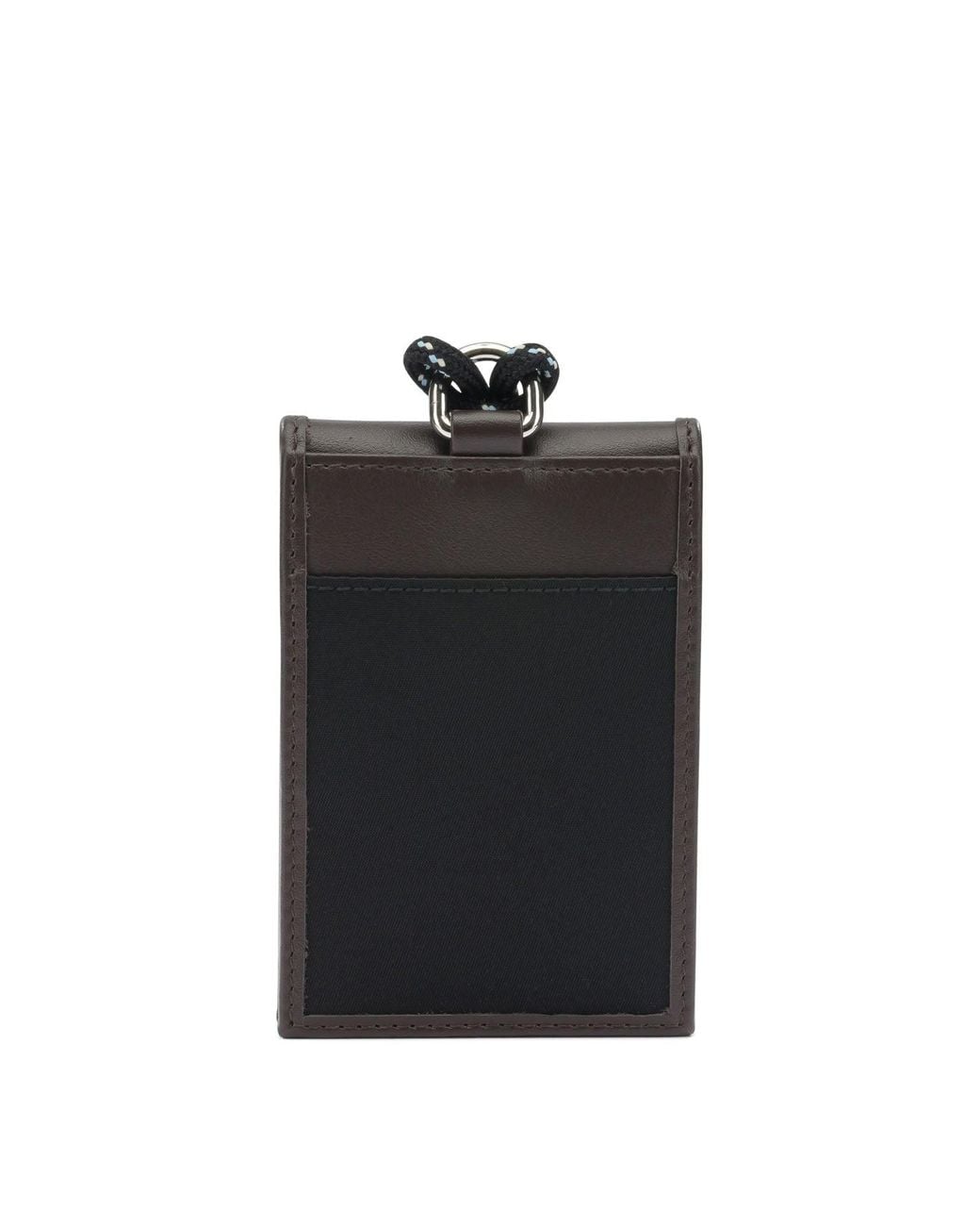 Prada Black Speedrock Re-Nylon And Leather Card Holder for men