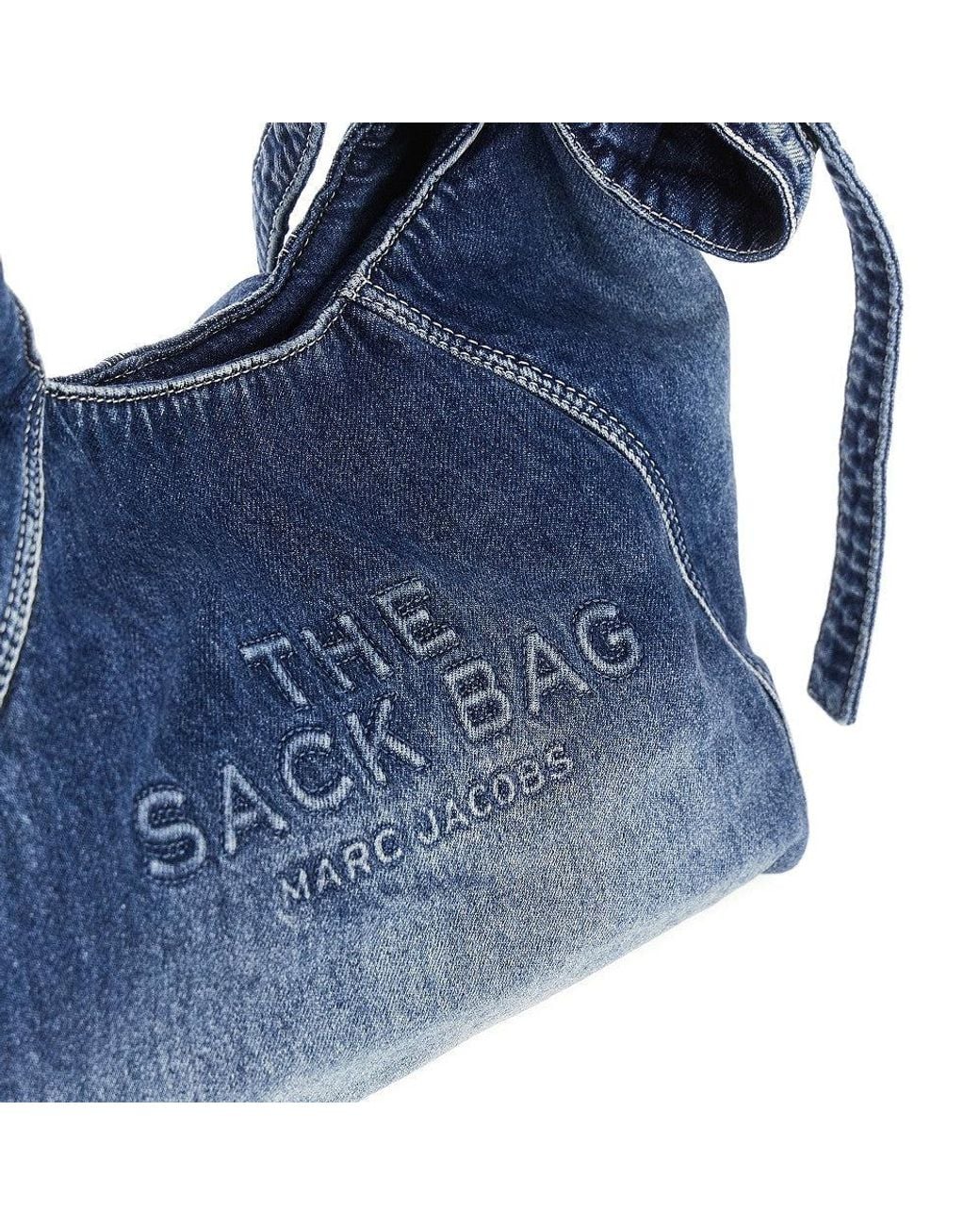 Marc Jacobs Blue 'The Sack' Denim Bag