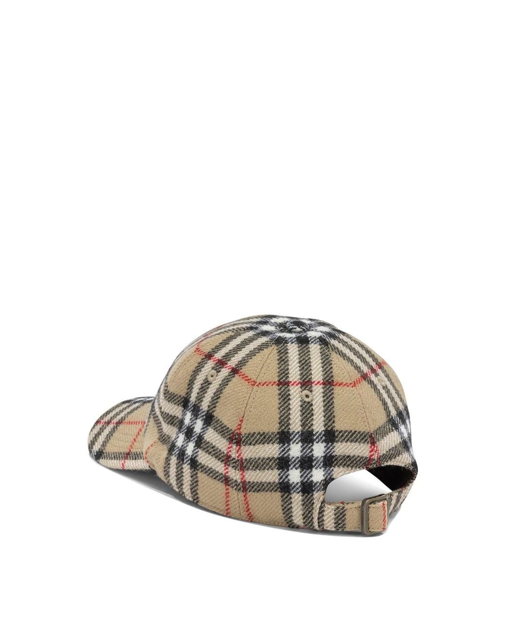 Burberry Gray "Check" Baseball Cap for men