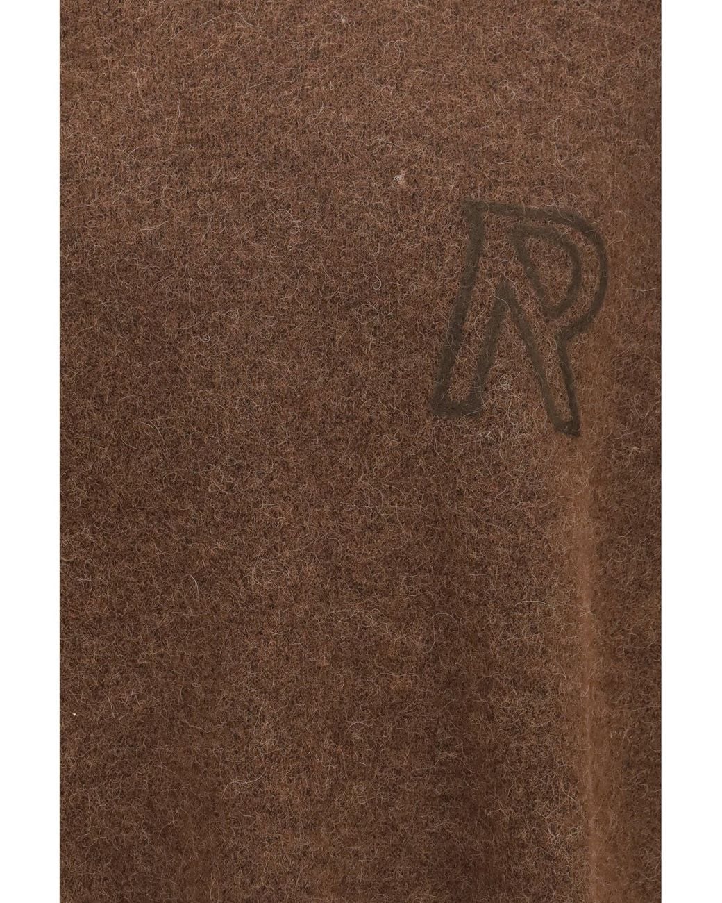 Represent Brown Knitted Logo Sweater Chocolate for men