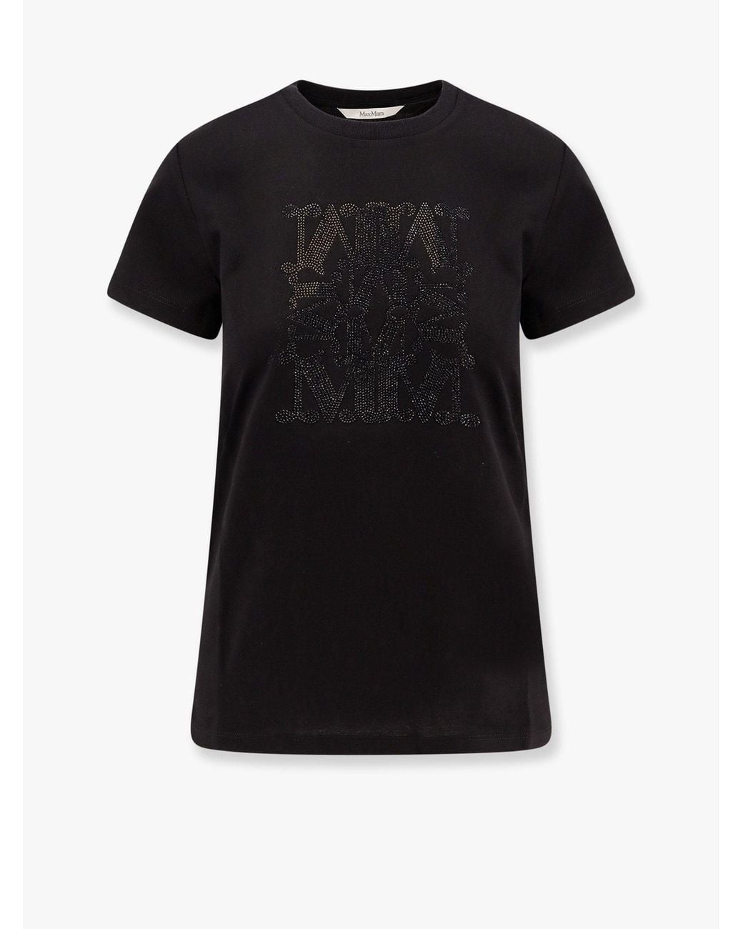 Max Mara Black T-Shirts And Polos 100 Cotone