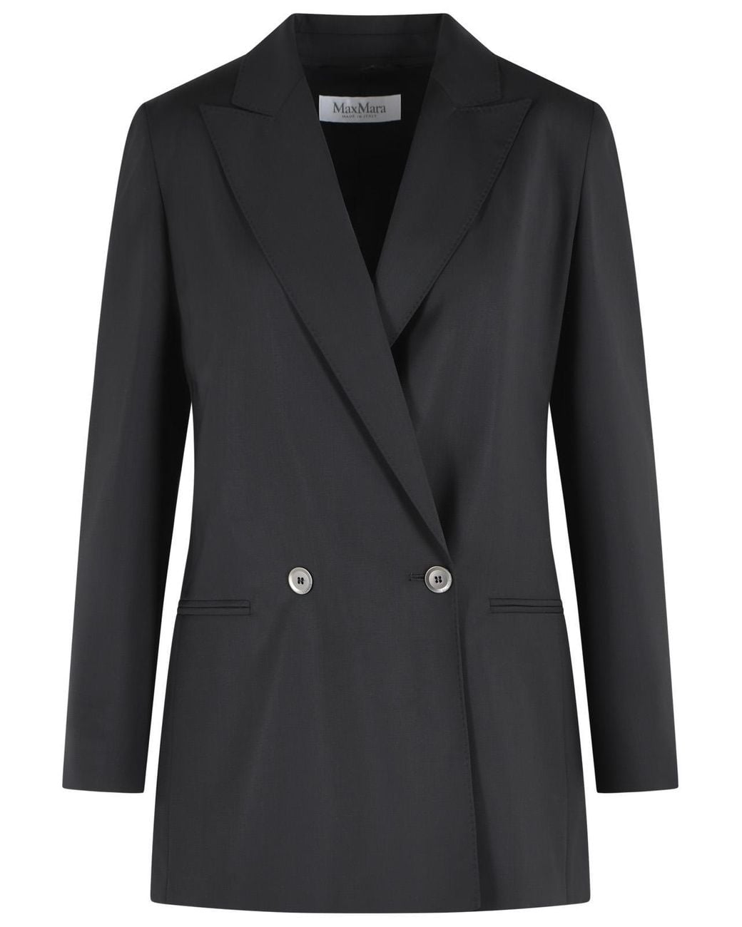 Max Mara Black 'Bikini' Virgin Wool Blazer