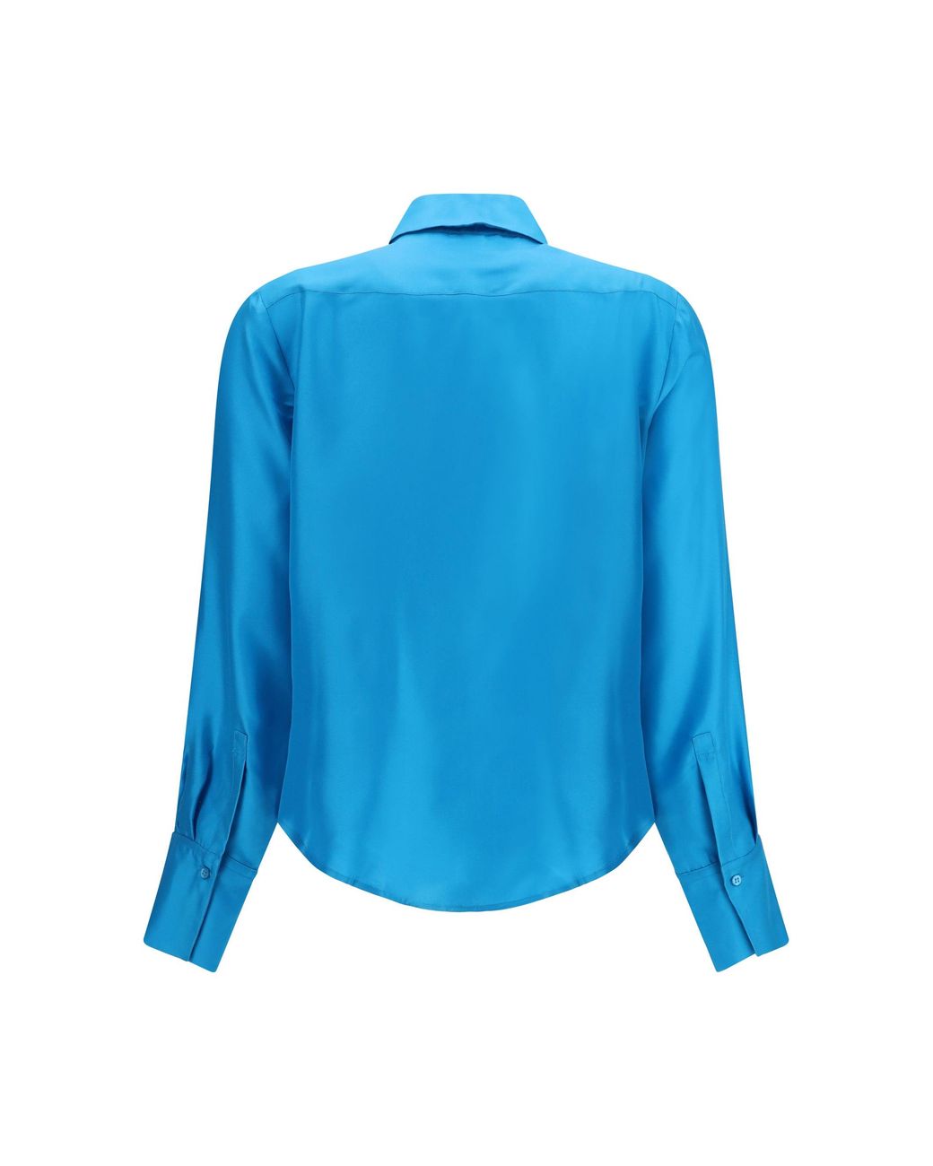 Sa Su Phi Blue Petit Silk Shirt Ciano