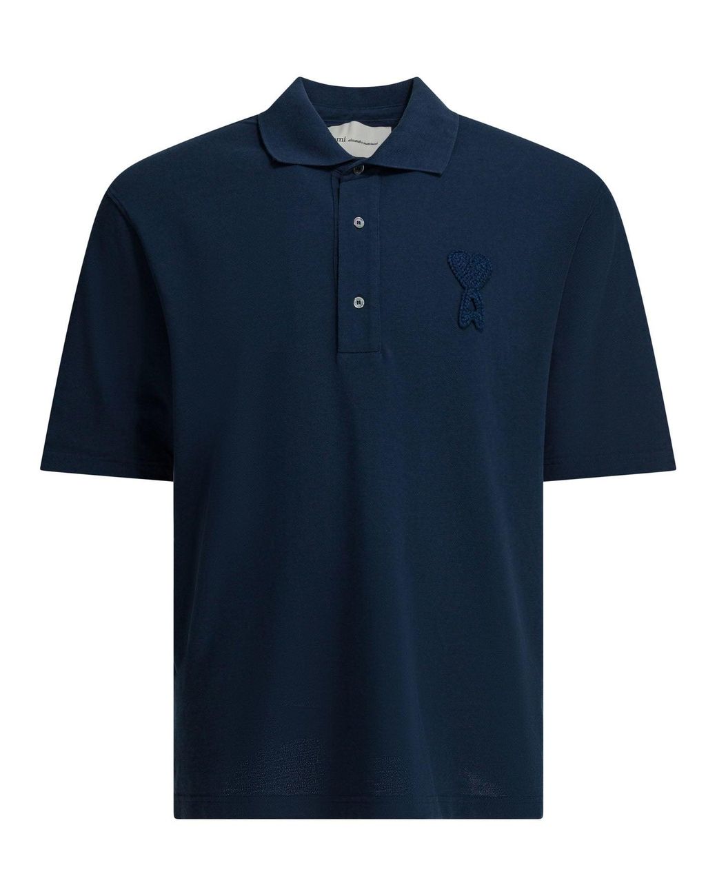 AMI Blue Polo Shirts for men