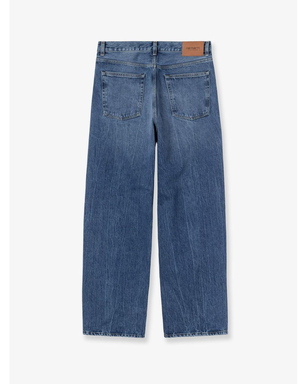Carhartt Blue Washed-Out Denim Jeans for men