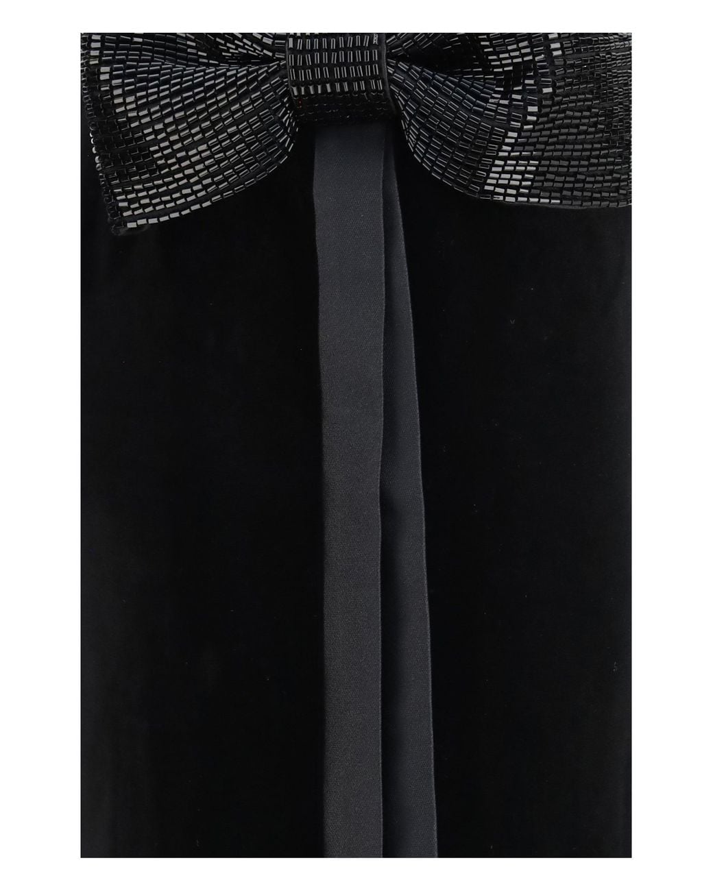 Self-Portrait Black Velvet Long Dress