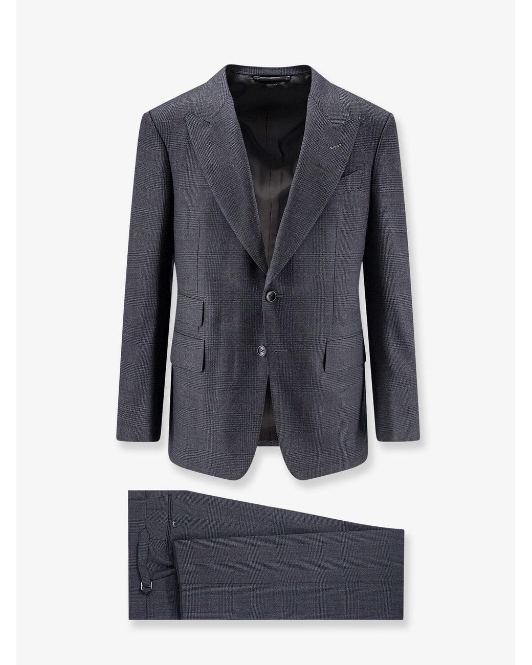 Tom Ford Blue Single-Breasted Wool Suit for men