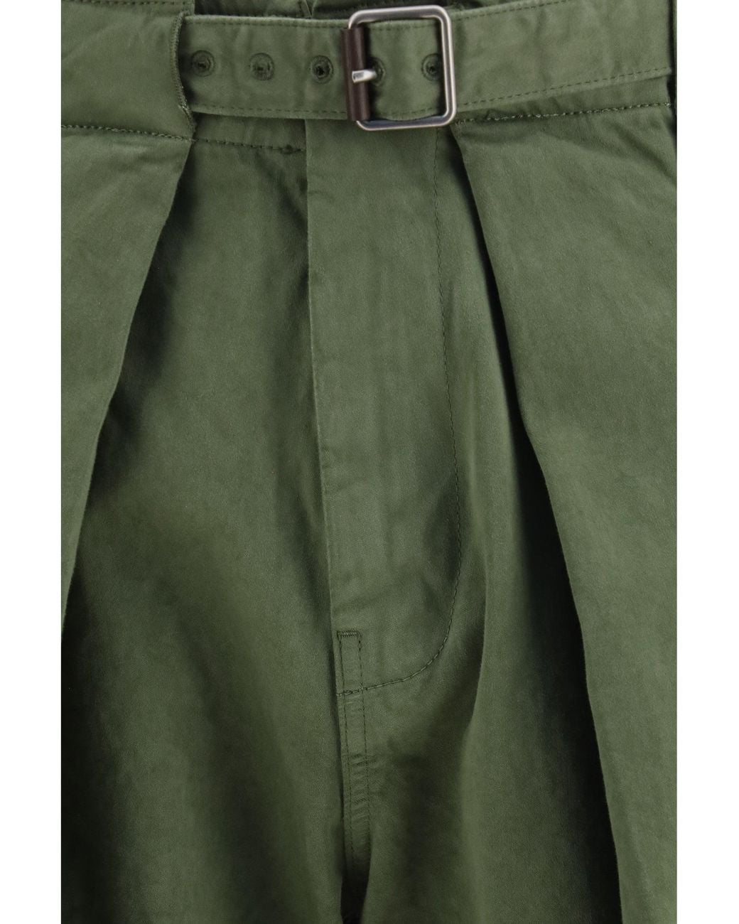 Loewe Green Cotton Cargo Pants for men