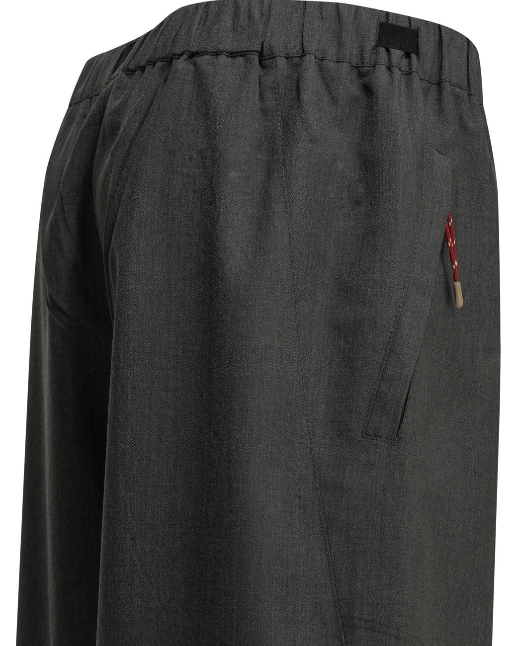 Prada Gray Wool Parachute Pants