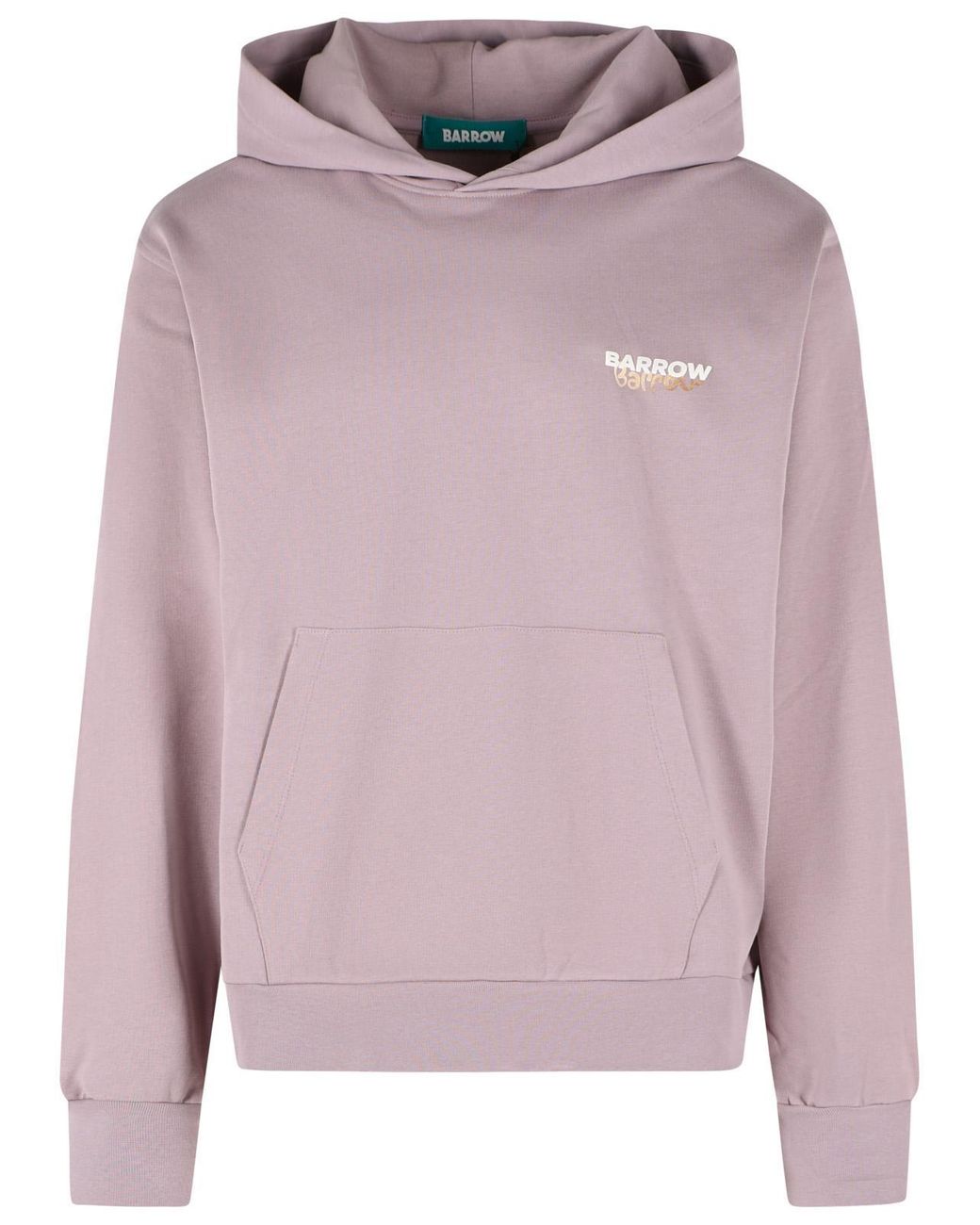 Barrow Pink Smoke Cotton Sweatshirt for men