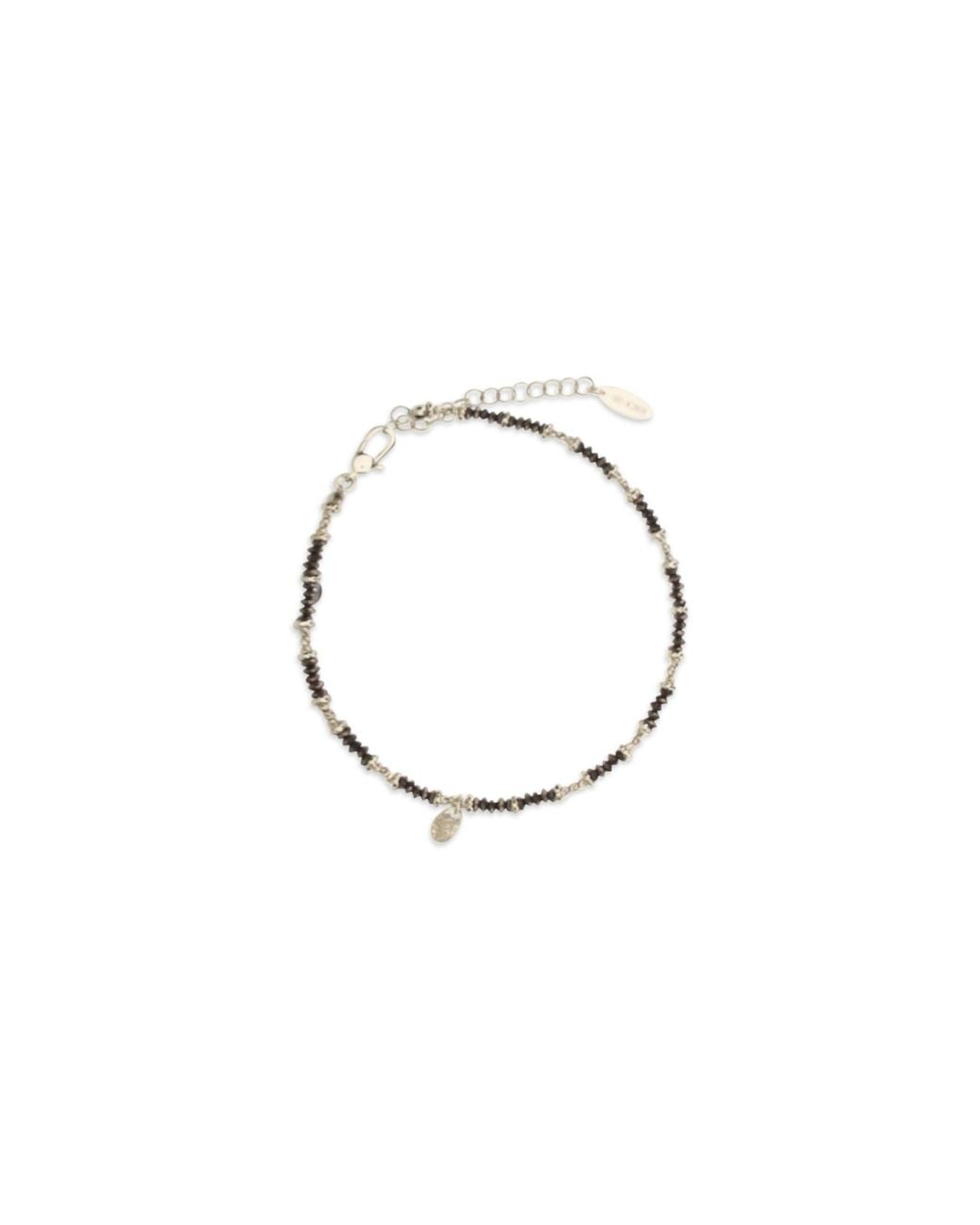 Brunello Cucinelli Metallic Hematite & Anklet