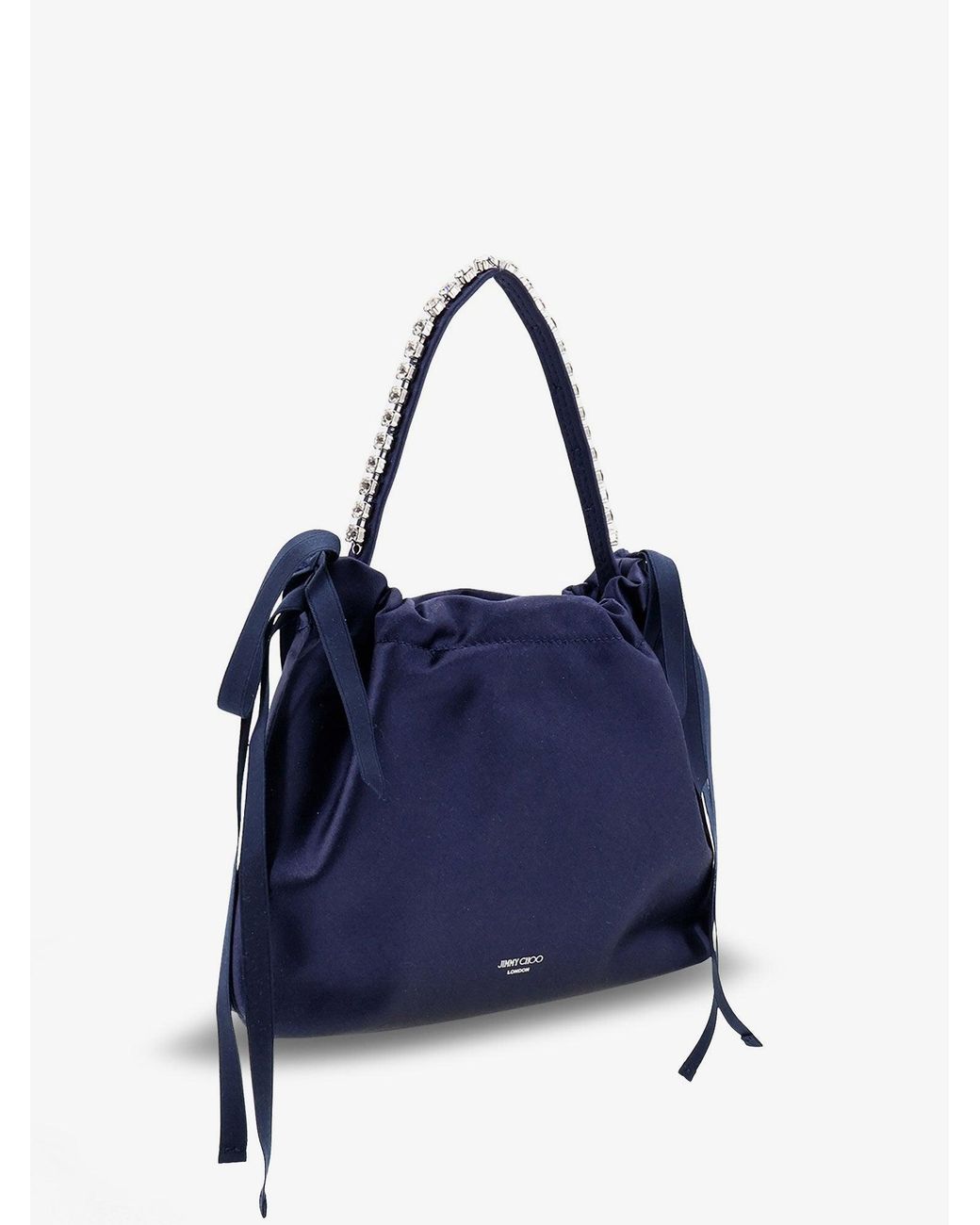 Jimmy Choo Blue Satin Crossbody Bag