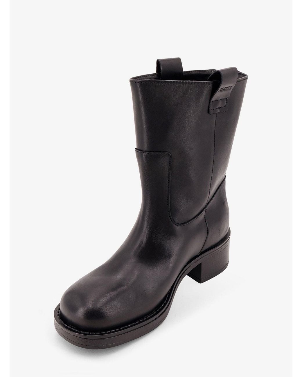 Alohas Black Rajan Leather Ankle Boots