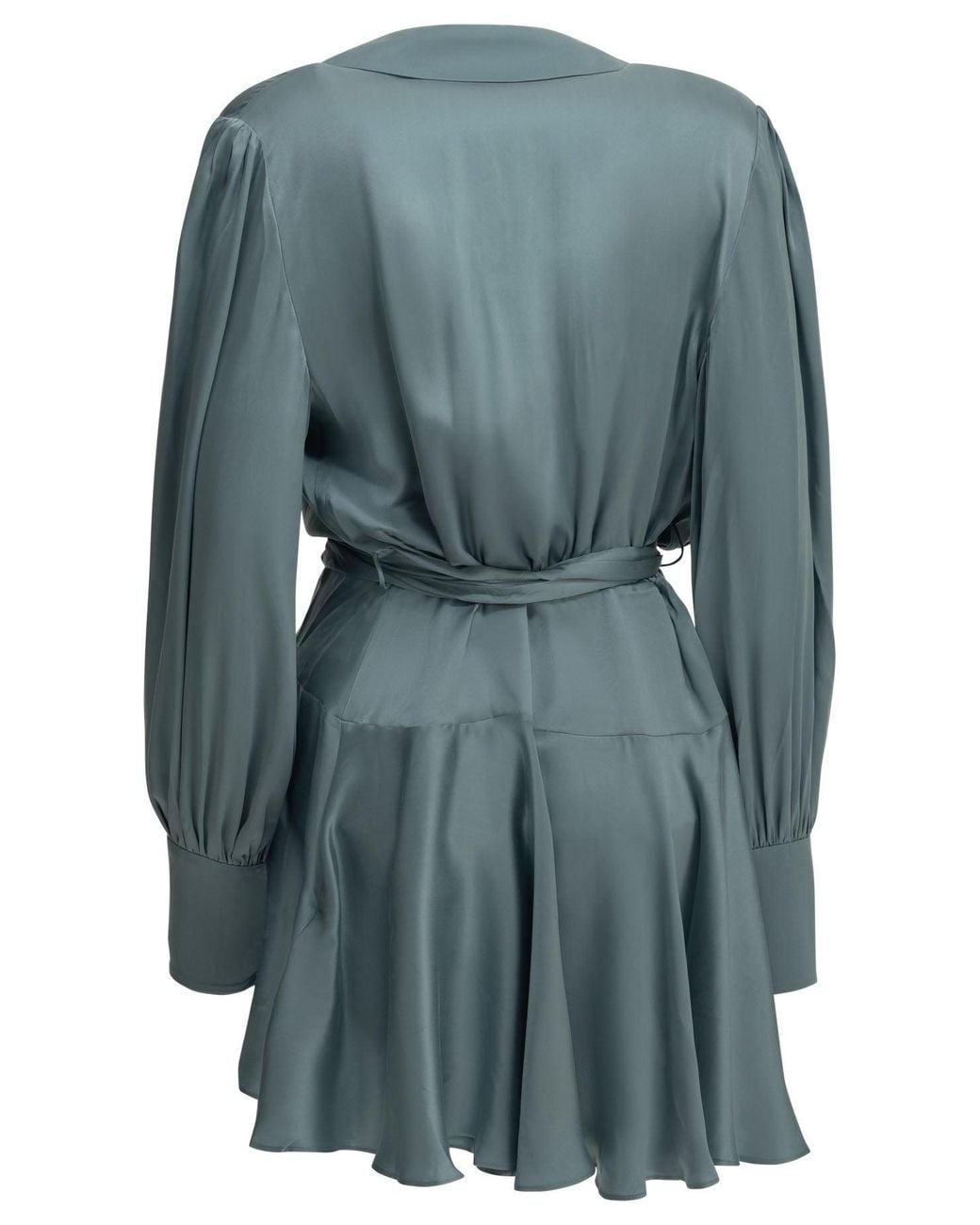 Zimmermann Blue Short Wrap Dress