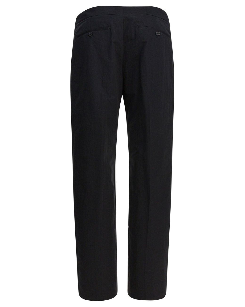 McQueen Black Polyamide Trousers Cotton for men