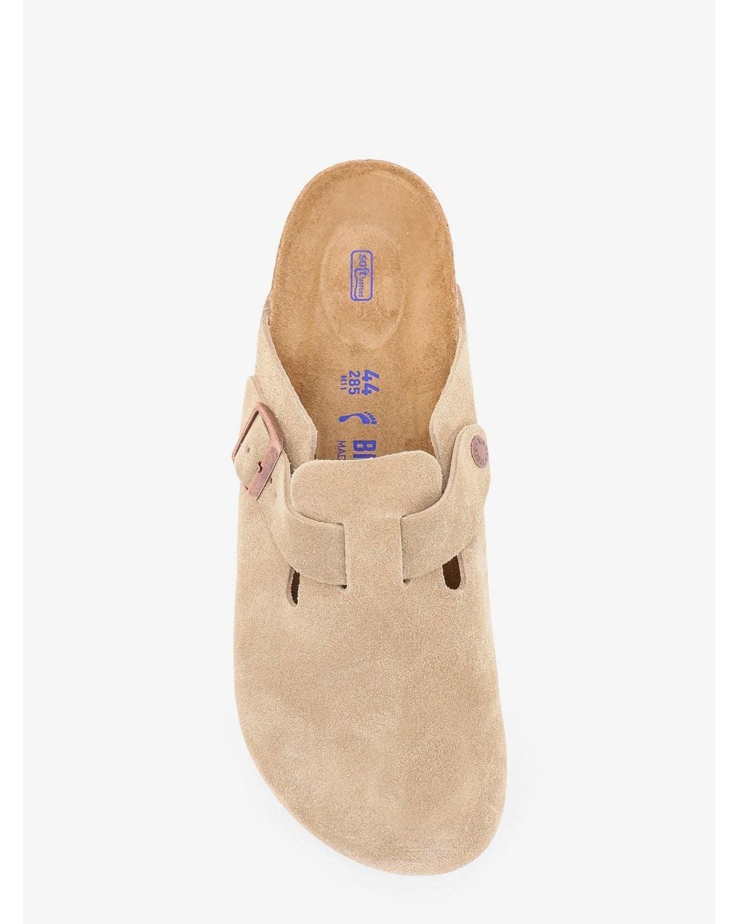 Birkenstock Natural Boston Suede Clog