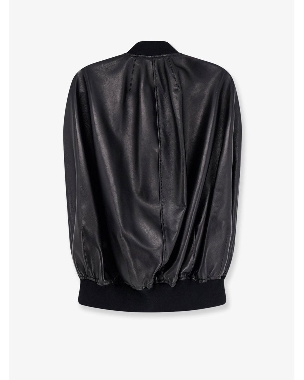 Balenciaga Black Sleeveless Leather Jacket