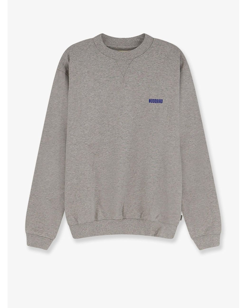 Woodbird Gray Wbcane Lion Cotton T-Shirt for men