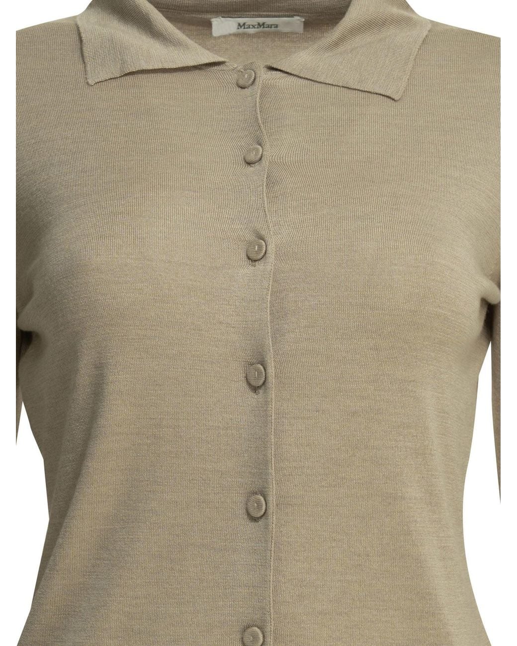 Max Mara Pure Green Silk Blend Cardigan