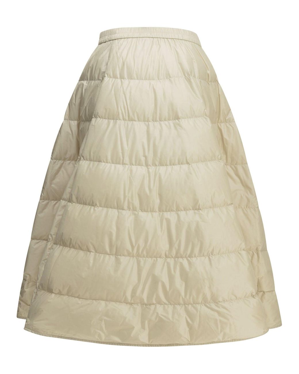 Moncler Natural Padded Midi Skirt