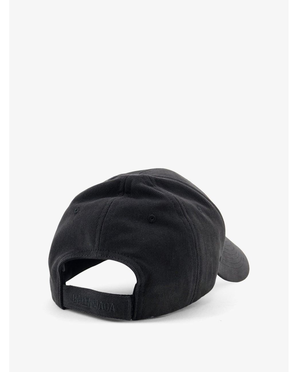Balenciaga Blue Cotton Baseball Cap for men