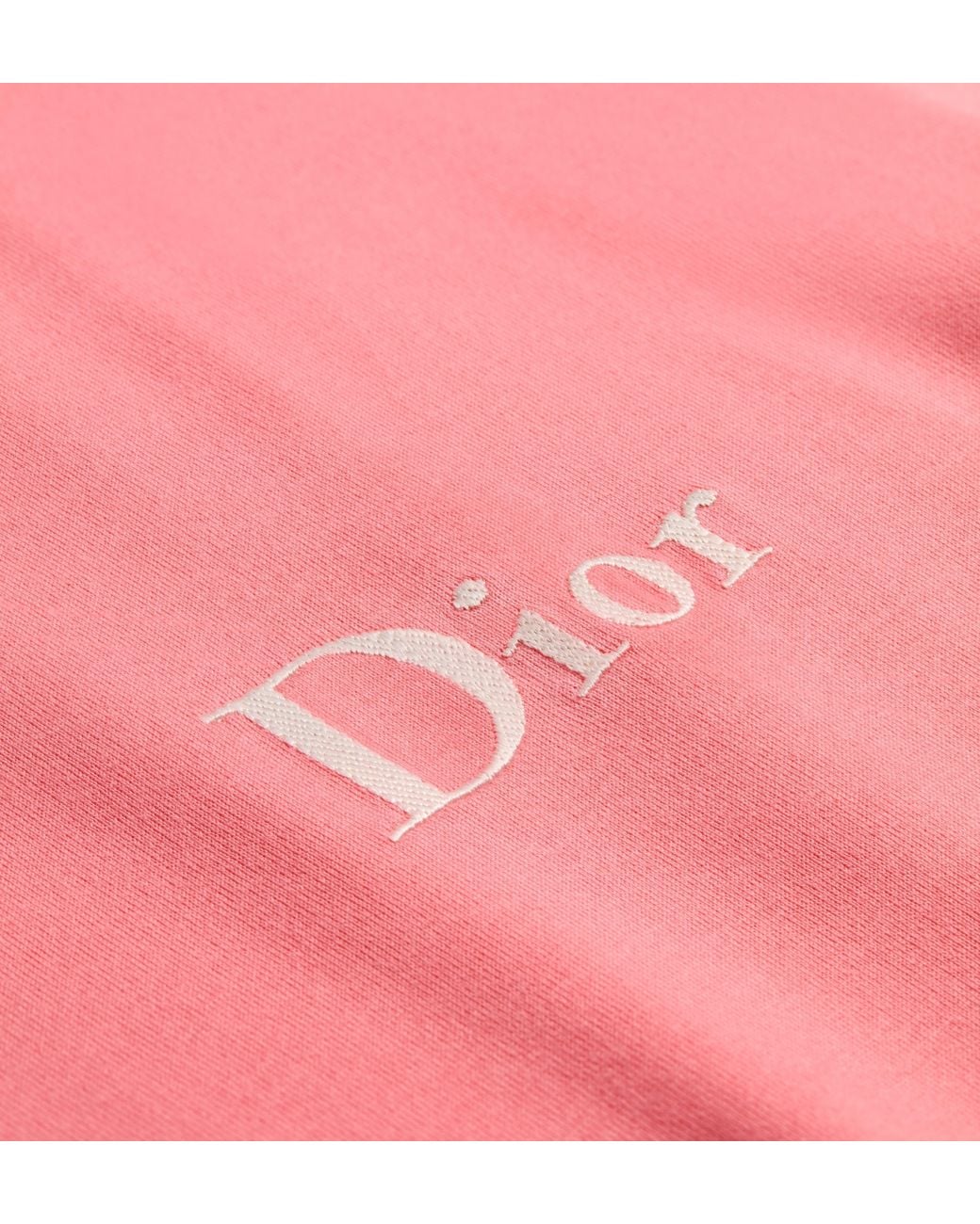 Dior Pink Cotton T-Shirt for men