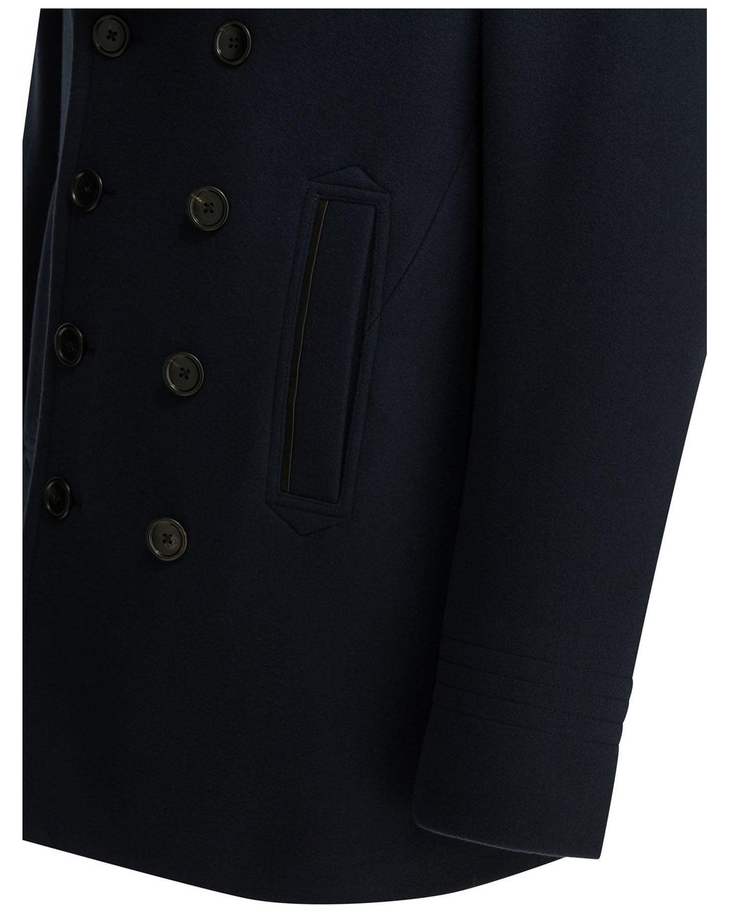 Tom Ford Blue Short Wool Felt Coat for men