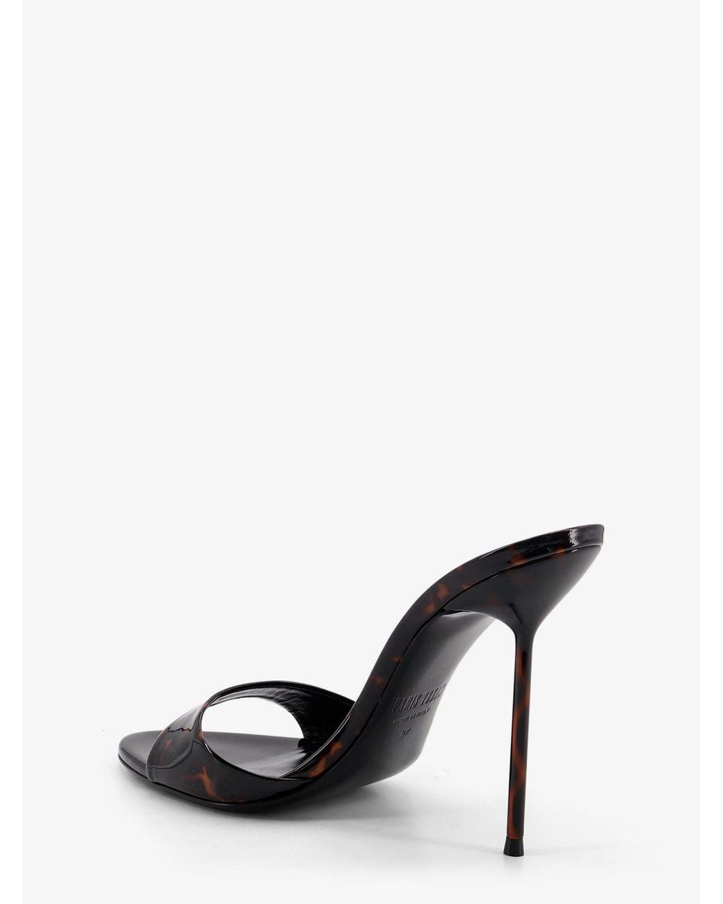 Paris Texas Brown Lidia Patent Leather Sandals