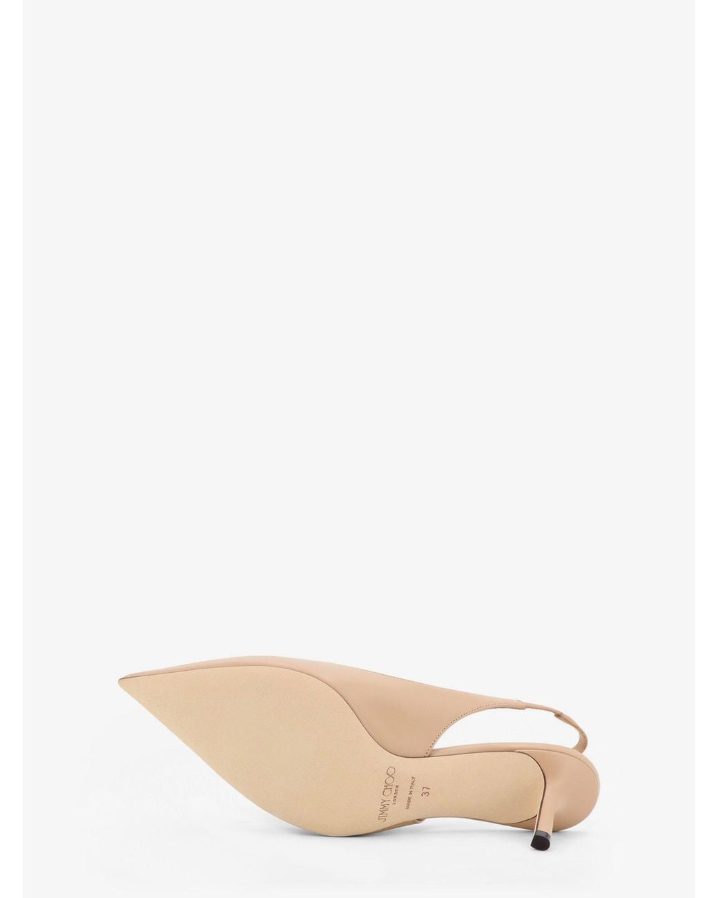 Jimmy Choo Natural Love 95 Leatther Slingback Decollete