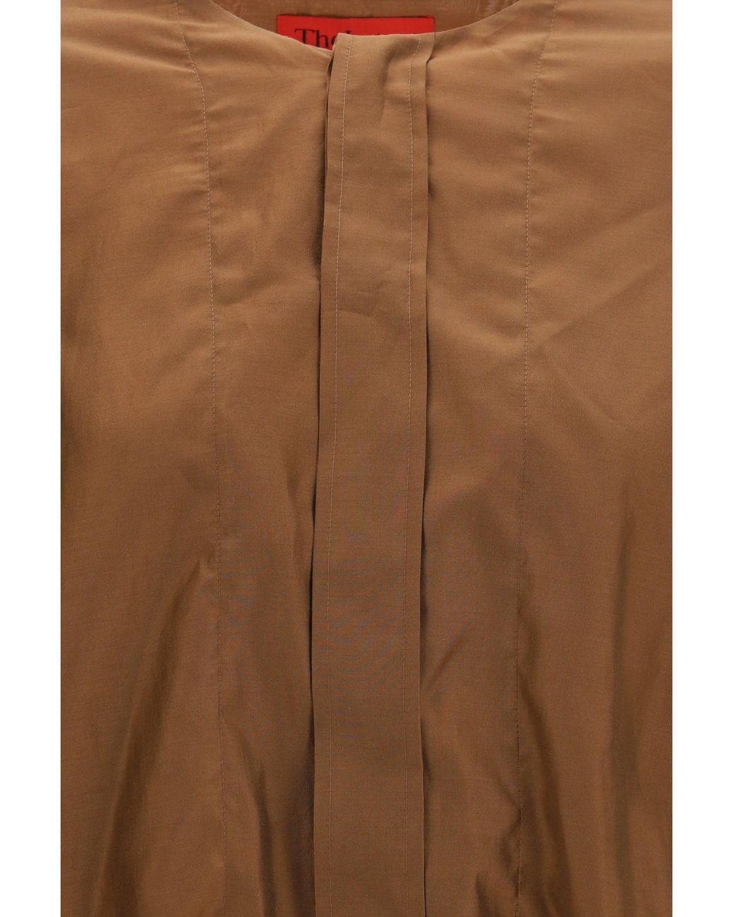 THE LATEST Brown Diana Lightweight Muslin Shirt Chocolate