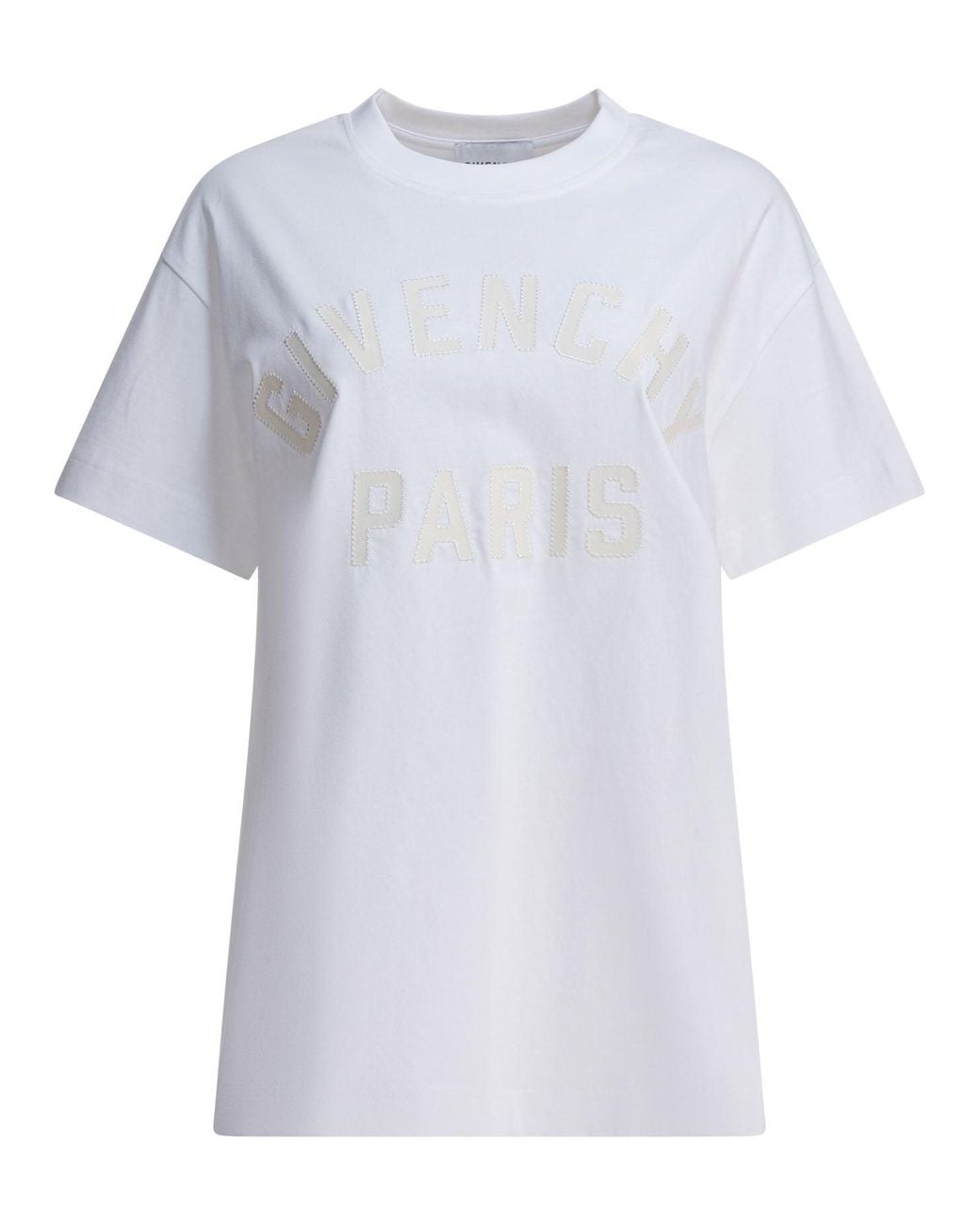 Givenchy White T-Shirt With Paris Logo