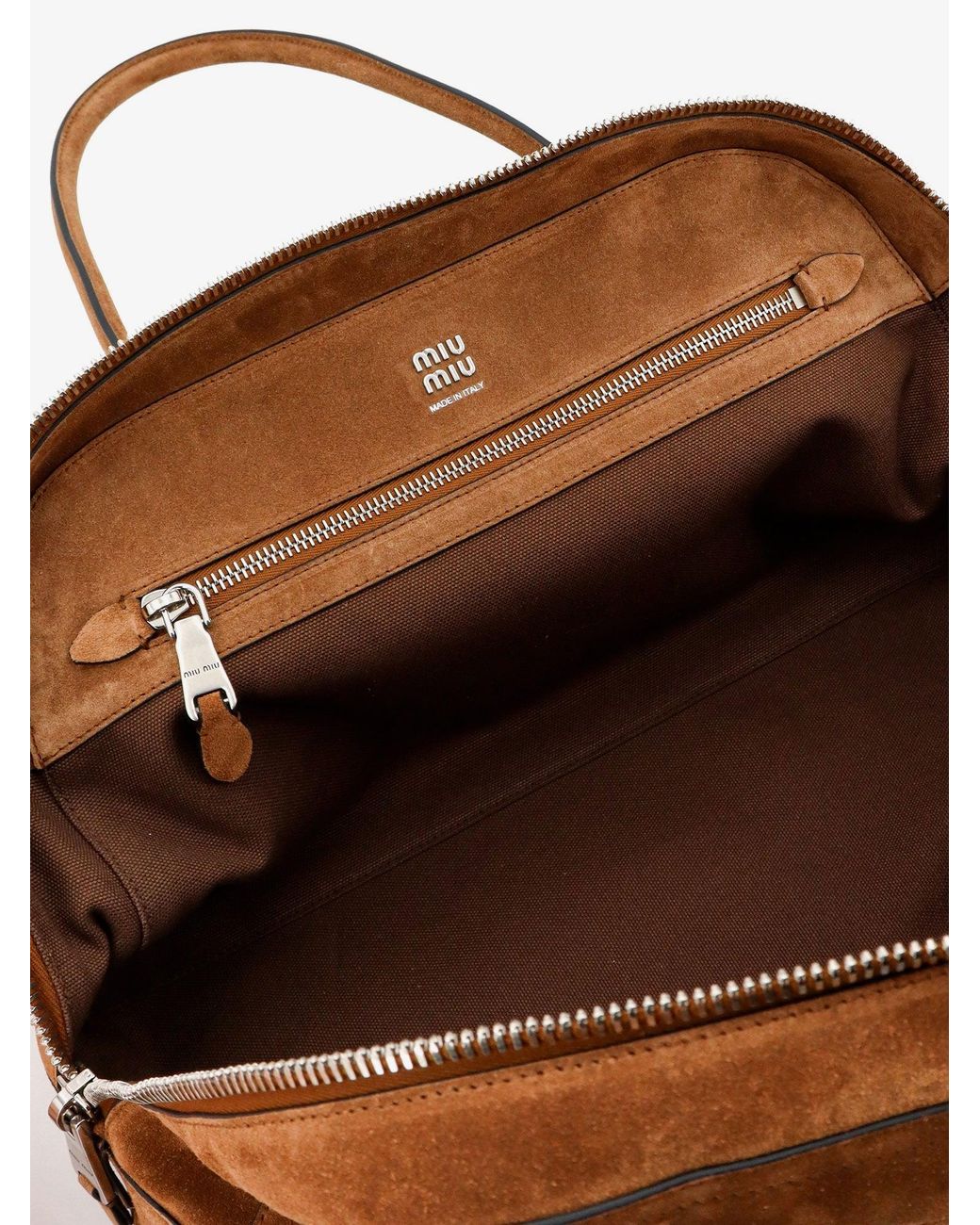 Miu Miu Brown Vivant Suede Shoulder Bag
