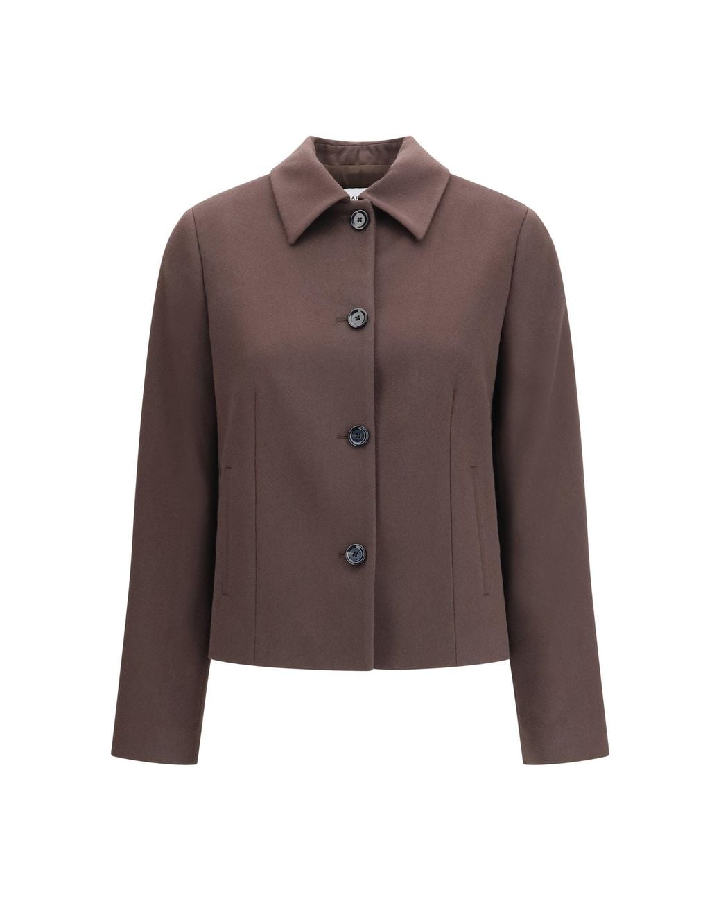 Lardini Brown Virgin Wool Jacket