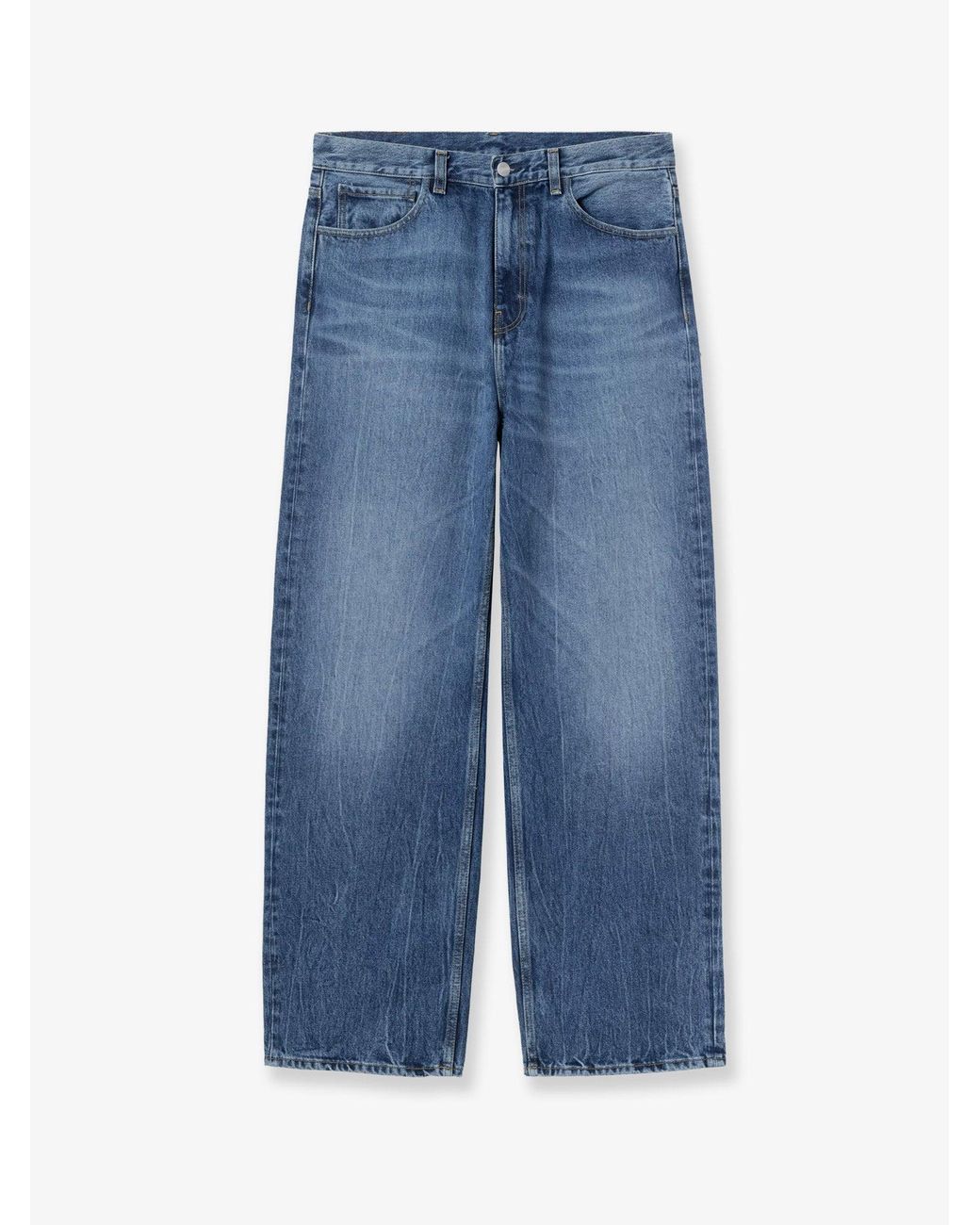 Carhartt Blue Washed-Out Denim Jeans for men