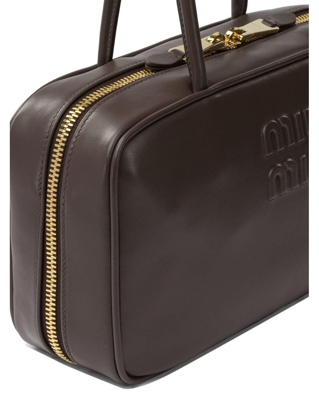 Miu Miu Brown "Beau" Handbag