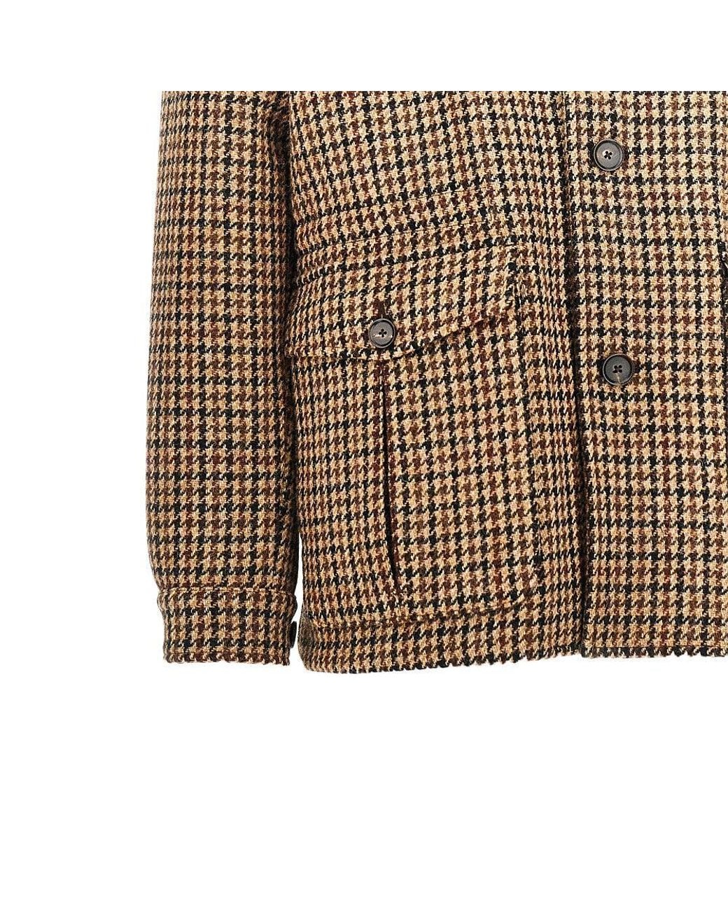 Caruso Brown Giacca 'Dalila' Imbottita for men