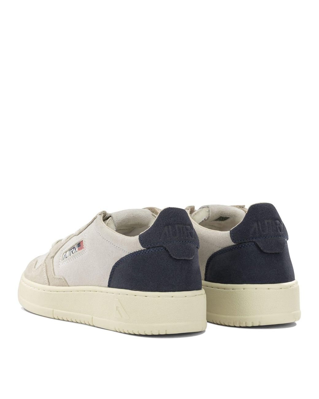 Autry White "Medalist Low" Low-Top Sneakers for men