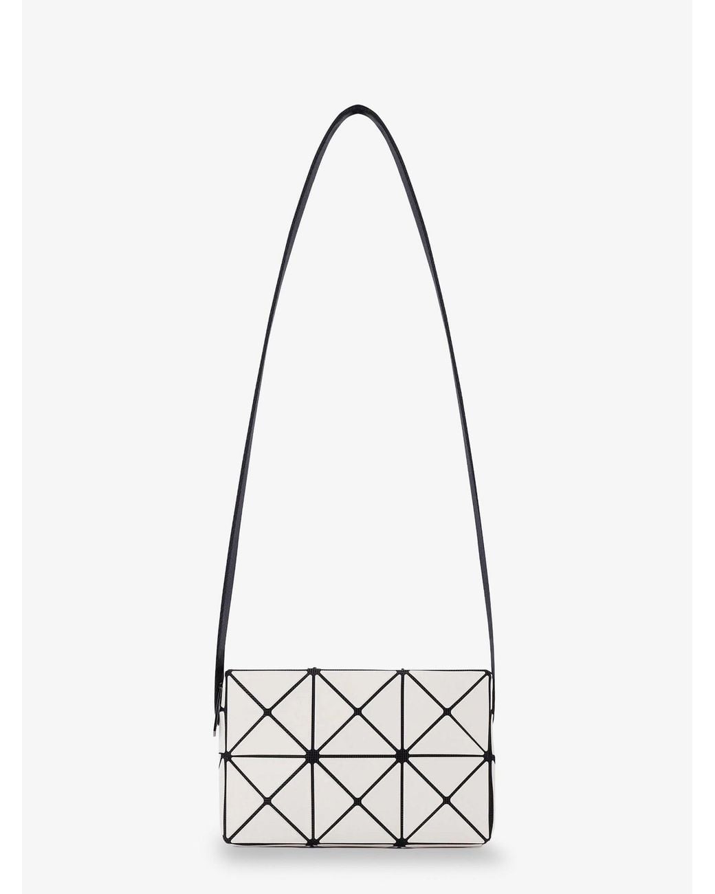 Issey Miyake White Cuboid Shoulder Bag