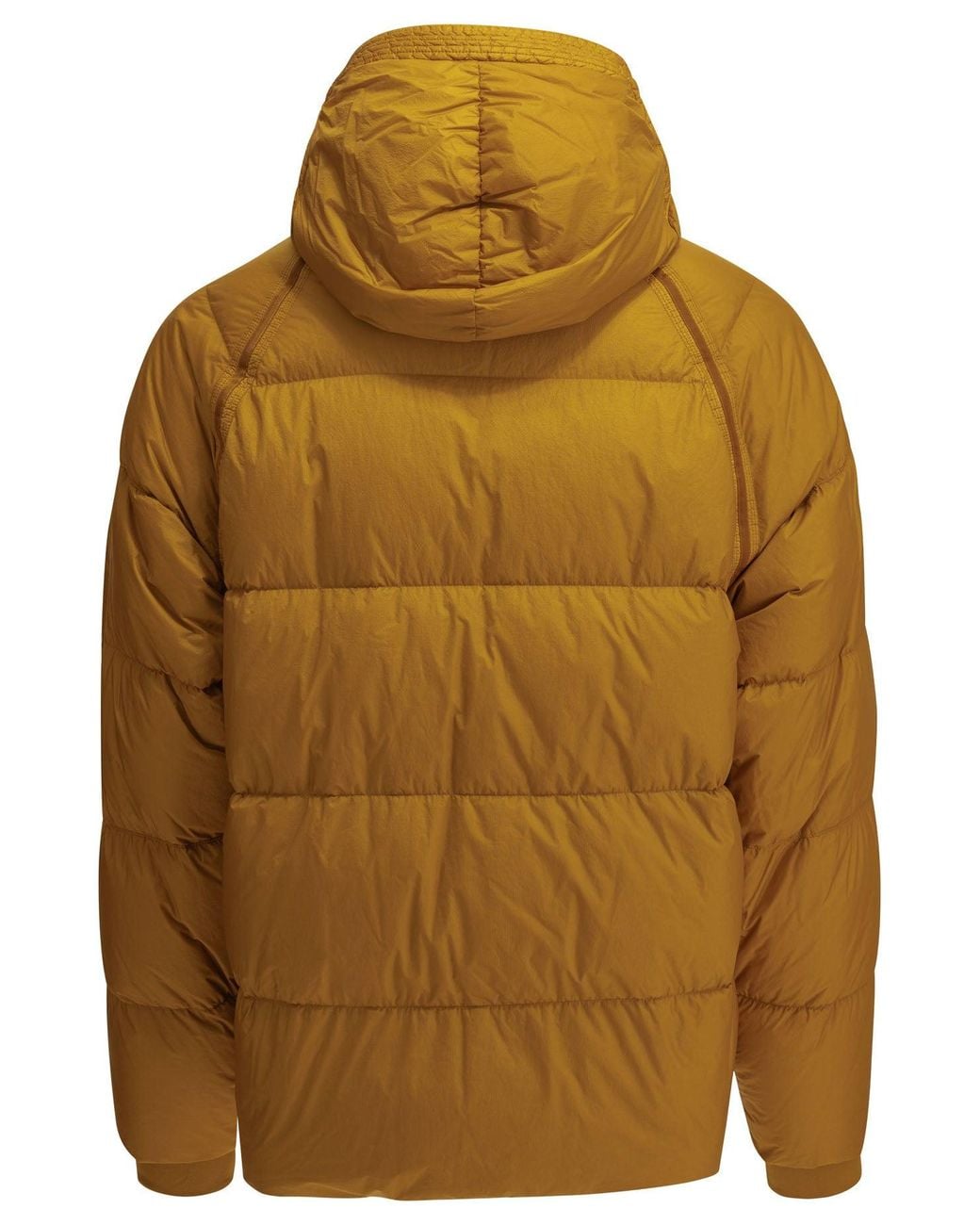 C P Company Brown "Down Shield" Short Down Jacket for men